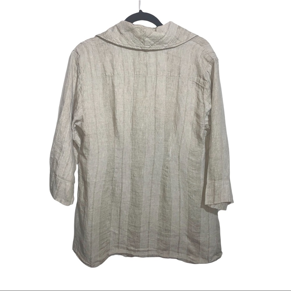 Flax Linen Button Down With Pockets - Picture 2 of 6